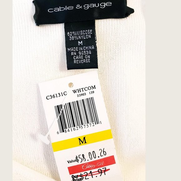 cable & gauge Belted Knit Top NWT - Picture 9 of 10